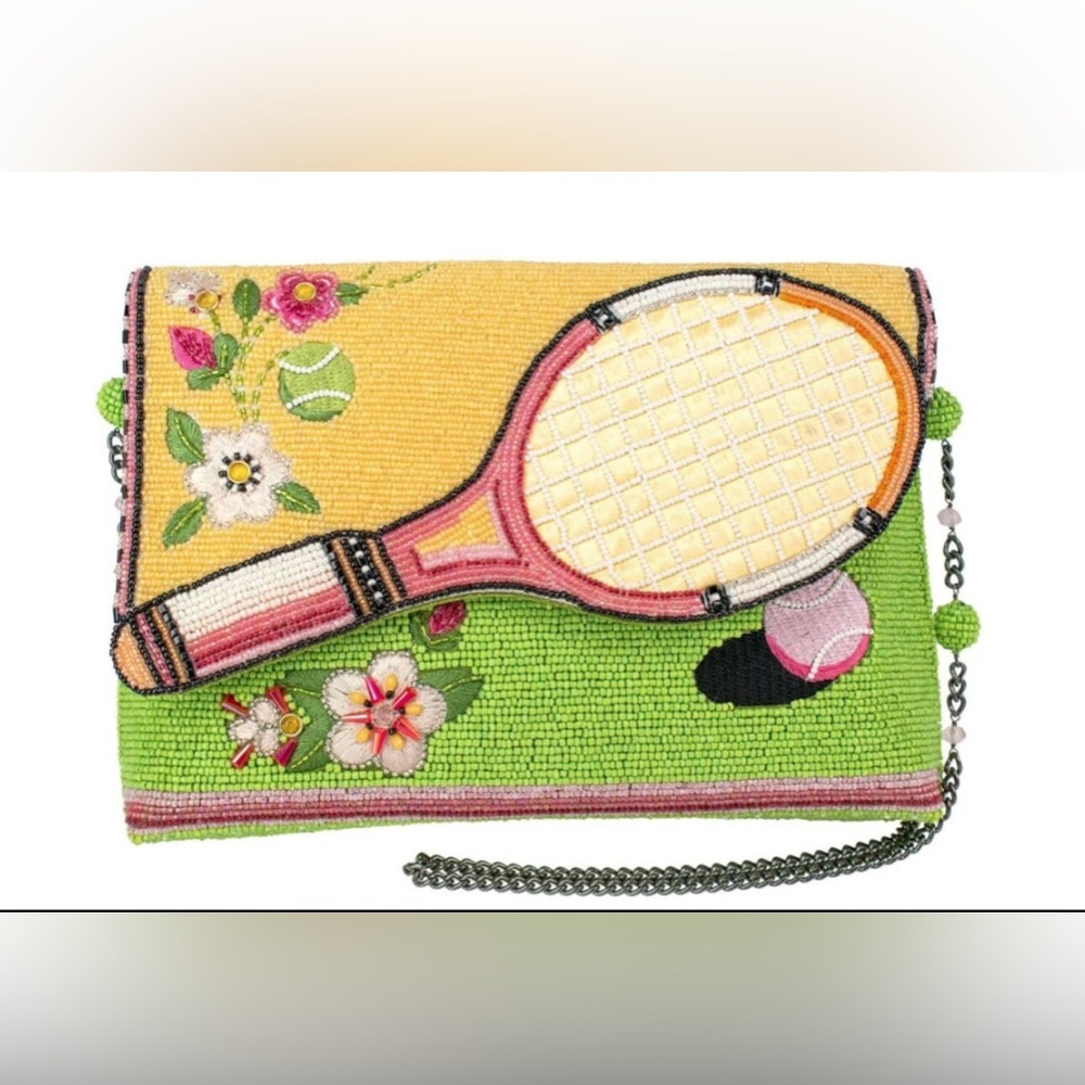 Mary Frances Love To Love Crossbody Clutch Tennis Purse